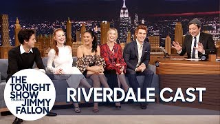 The Cast of Riverdale Gives Jimmy Fallon His Own Jughead Crown [upl. by Yoshiko]