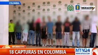 Colombia capturan a 18 personas por turismo sexual infantil [upl. by Eidok]