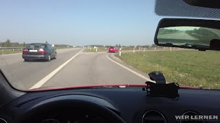 Autofahren lernen A03 Auf der Autobahn [upl. by Croner154]