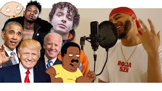 WHATS POPPIN by Jack Harlow IN VOICE IMPRESSIONS  21 Savage Biden Trump  MORE [upl. by Noslen]