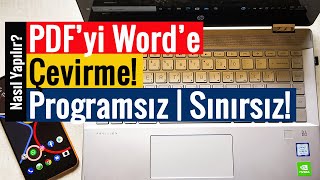 PDFyi Worde Çevirme  Programsız  Sınırsız  Ücretsiz  İnternetsiz [upl. by Paderna]