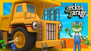 GIANT Dump Truck Videos For Children  Geckos Garage  Construction Trucks [upl. by Nochur683]