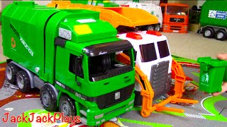 Garbage Truck Videos for Children  Green Kawo Toy UNBOXING  JackJackPlays [upl. by Lory]