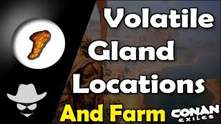 Volatile Gland Locations and Farm  Conan Exiles [upl. by Ytissahc335]