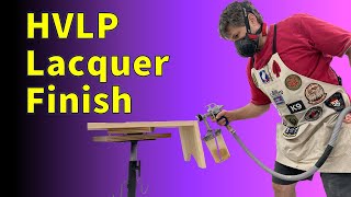 Spraying Lacquer With HVLP  GREAT FINISH [upl. by Aisatsan587]