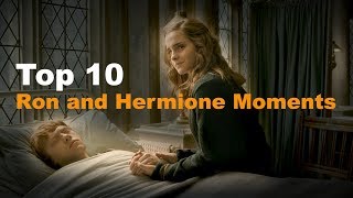 Top 10  Ron and Hermione Moments [upl. by Eseuqram]