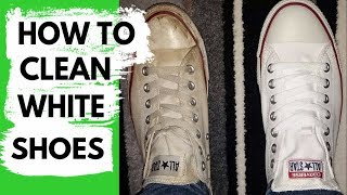 How to Clean White Shoes  Method that Works [upl. by Karen170]