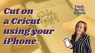 How To Use Cricut Design Space On An iPhone  Cricut Phone Tutorial Make A Decal [upl. by Nahtaoj]