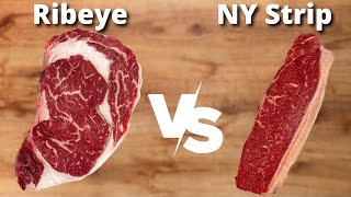 Ribeye Vs New York Strip Steak Which is Better [upl. by Atsugua727]