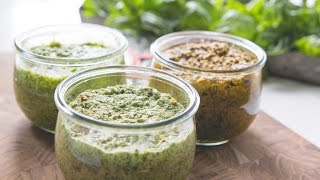 Three Pesto Recipes [upl. by Heyra]