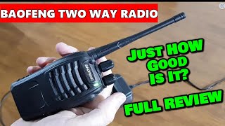 Baofeng BF 888s Two Way Radio Review [upl. by Asetal]