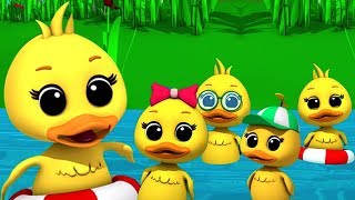 Lima bebek kecil  sajak anakanak  Puisi untuk anakanak  Rhymes for Kids  Five Little Ducks [upl. by Ettenwahs58]