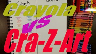 Crayola VS Cra Z Art Crayons Review [upl. by Michiko38]