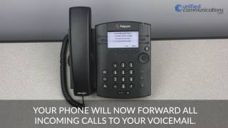 Polycom VVX 300 amp 400 Series Phone  How to Forward Calls [upl. by Dry]