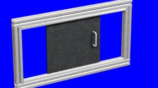 8020 How to Assemble TSlot Sliding Doors Using Lift Out Panels [upl. by Barr]