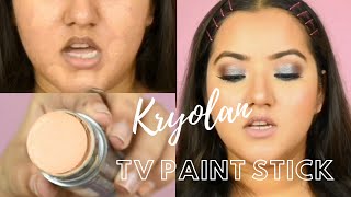 Kryolan Tv Paint Stick Review And Use  Shade FS36 [upl. by Ydnis]