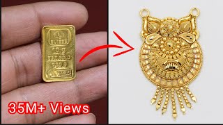 Pure Gold Mangalsutra Making  Proof of 24K Gold Jewellery  Gold Smith Jack [upl. by Veleda]