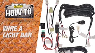 How to  Wire a LED Light Bar  Supercheap Auto [upl. by Lekar]