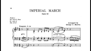 Edward Elgar  Imperial March Op32 Organ  Score Video [upl. by Fesuy99]