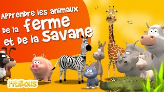 Apprendre le vocabulaire des animaux de la ferme et de la savane  Apprendre le français [upl. by Enriqueta]