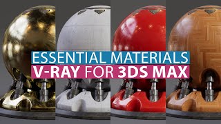 HOW TO Realistic Materials in VRay 5 for 3ds Max  Plastic Wood Concrete amp Metal  Tutorial 143 [upl. by Gylys394]