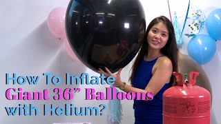 How To Inflate Balloons with Helium Like A Pro 🎈 [upl. by Anomer]