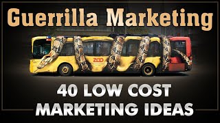 Guerilla Marketing  Ambush Marketing  40 Low Cost Ideas  Dr Vivek Bindra [upl. by Soirtimid95]