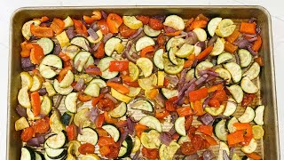 Easy Roasted Summer Vegetables  Perfect Every Time [upl. by Magdalena33]