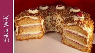 Frankfurter Kranz  fluffig leichte Buttercremetorte [upl. by Ellened48]