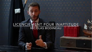 Licenciement pour inaptitude [upl. by Evangelia]