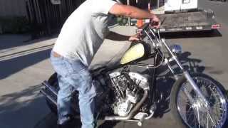 Hunting Harleys 1976 shovelhead bobber [upl. by Notaek808]