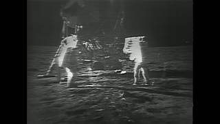 Apollo 11 Moonwalk 20 July 1969  restored footage [upl. by Atelra237]