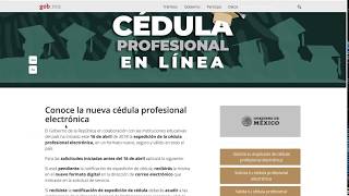 Cédula Profesional Electrónica  Consulta validación y duplicado en línea [upl. by Ellitnahc]