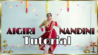 Ai Giri Nandini Dance Tutorial  Durga Puja Special [upl. by Maidie]