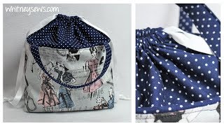 Drawstring Project Bag  Sewing How to [upl. by Marguerita]