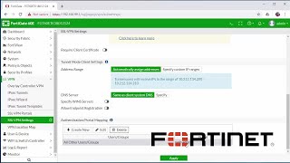 Fortinet How to Setup SSLVPN to Remotely Connect to a FortiGate firewall [upl. by Woothen209]