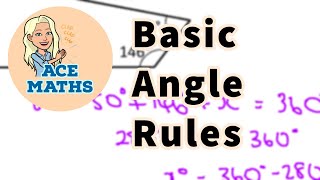 KS3 Maths  Basic Angle Rules [upl. by Artapoelc]