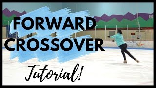 HOW TO ICE SKATE Forward Crossover Skating Tutorial [upl. by Archy531]