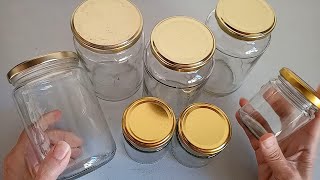 DIY  3 EASY IDEAS with GLASS JARS 🌼 RECYCLING ♻ CRAFTS 😍 FROM TRASH to TREASURE💕 [upl. by Cassaundra]