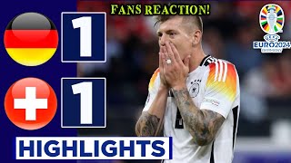 Germany  Switzerland 11 HIGHLIGHTS  Euro 2024 [upl. by Nixon]