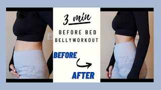 3 MINUTE BEFORE BED FLAT BELLY WORKOUT [upl. by Pardner30]