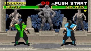 Mortal Kombat 1 alt SNES  play as Reptile [upl. by Yalonda916]