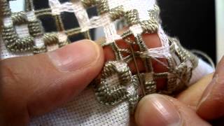 Hardanger Embroidery Lesson 10 Doves Eye Part 1 [upl. by Joete]