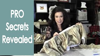 Creating A Gorgeous Bed Skirt For Your Poster Bed  Easy Sewing Tutorial By Renee Romeo [upl. by Heeley804]