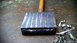 Wild Damascus steel Making a blade [upl. by Aner]