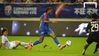 Drogba scores first goals for Shanghai Shenhua [upl. by Enetsirhc745]