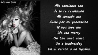 Lady Gaga  Americano Lyrics [upl. by Adoree]