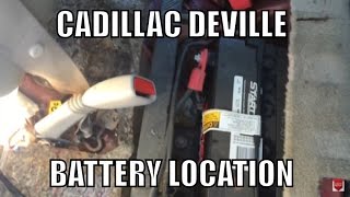 Cadillac Deville battery location [upl. by Bannon]