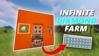 Minecrafts new Infinite DIAMOND FARM  119120  JavaBedrock [upl. by Lutero]