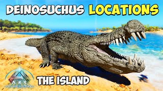 ASA Deinosuchus Spawn Locations  ARK Ascended The Island [upl. by Leeke]